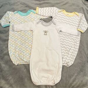 Set of 3 Luvable Friends Sleeper Gowns